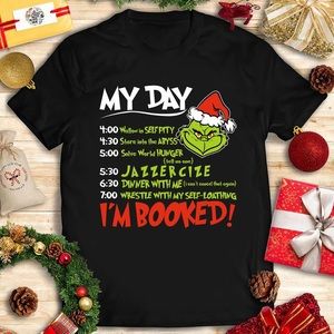 New YOUTH Christmas Grinch Black Shirts